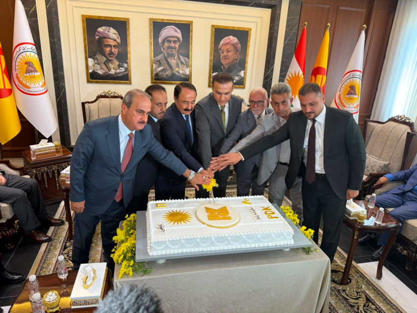 دهوك.. حزب بيت نهرين يهنئ الحزب الديمقراطي الكوردستاني بمناسبة الذكرى الـ80 لتأسيسه