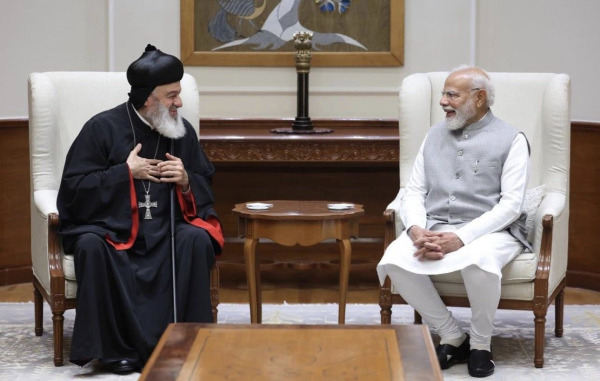 قداسة البطريرك مار إغناطيوس أفرام الثاني يلتقي رئيس وزراء الهند