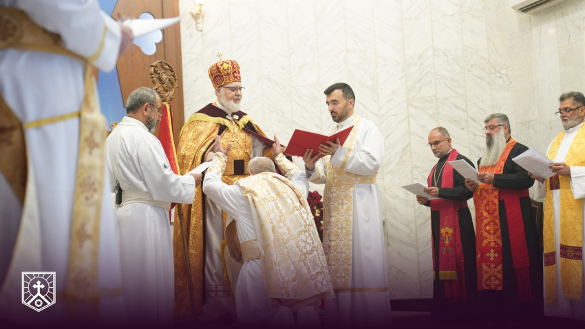 رسامة كاهن جديد لكنيسة مار كيوركيس في ديانا