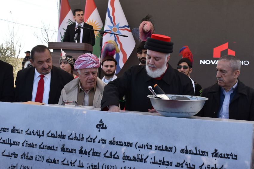 وضع حجر الاساس لنصب التذكاري لشهداء الاشوريين في مذبحة سميل